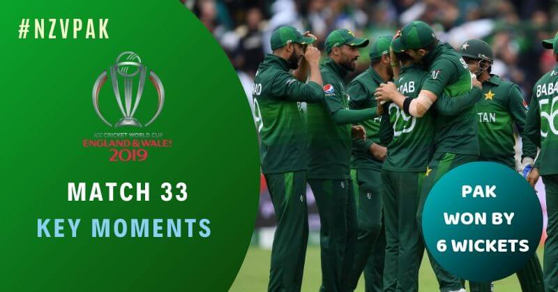 Match 33 Pakistan vs New Zealand