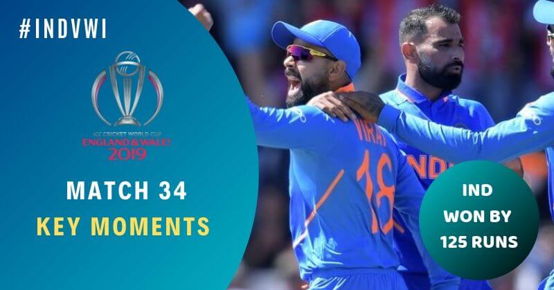 Match 34 India vs West Indies