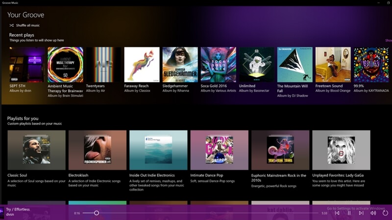 Microsoft Groove Music App Technology