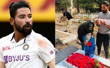 Mohammad Siraj at Father Grave