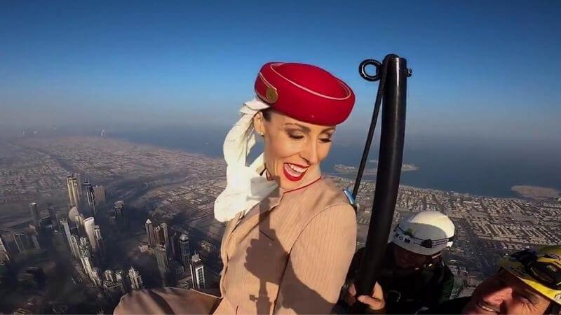 Nicole Smith Ludvik Emirates Ad Burj Khalifa
