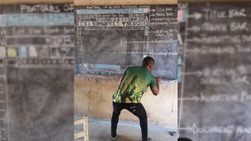 Owura teaches in Ghana