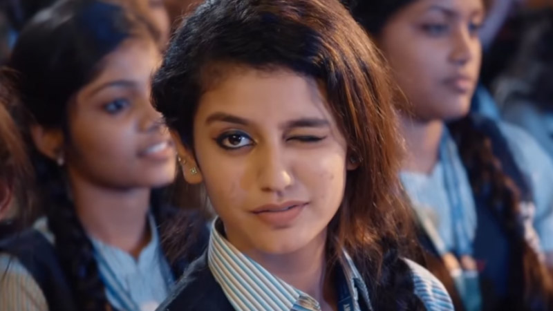 Priya Prakash makes sensation with her wink