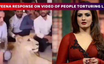 Raveena reacts on lion video