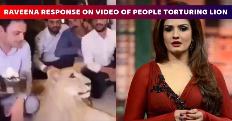 Raveena reacts on lion video
