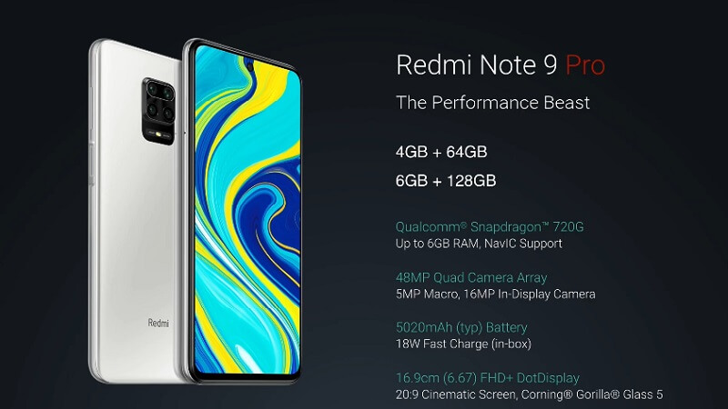 Redmi Note 9 Pro Details