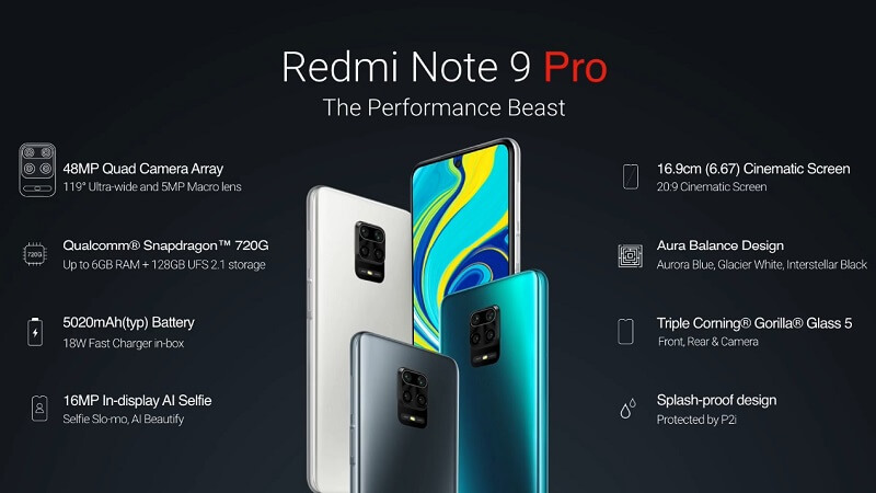 Redmi Note 9 Pro Specifications