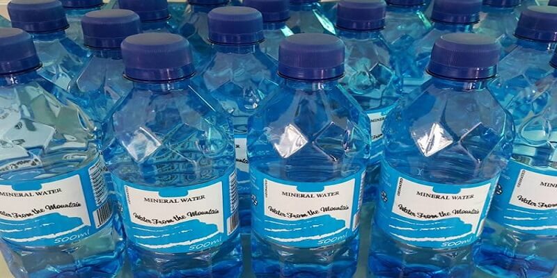 MRPs Mineral Water bottles