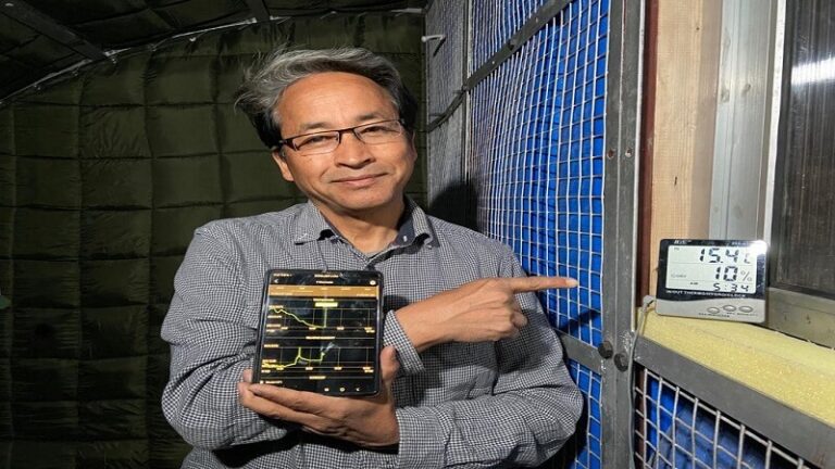 Sonam Wangchuk Creates The World’s First Solar Power Heated Tent For ...