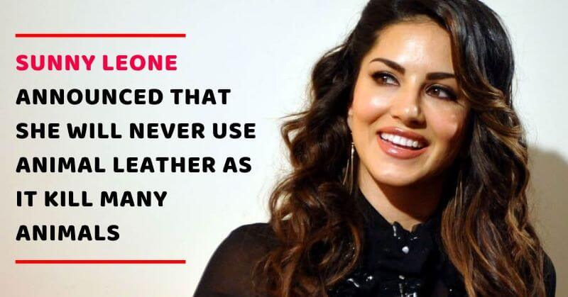 Sunny Leone does not use animal leather | Entertales | Trending Viral  Stories |