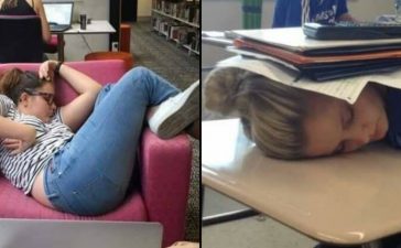 girls sleeping in awkward positions