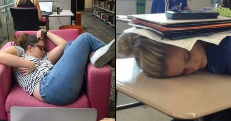 girls sleeping in awkward positions