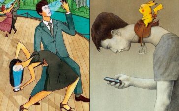 Shocking realizations in life depicted in illustrations