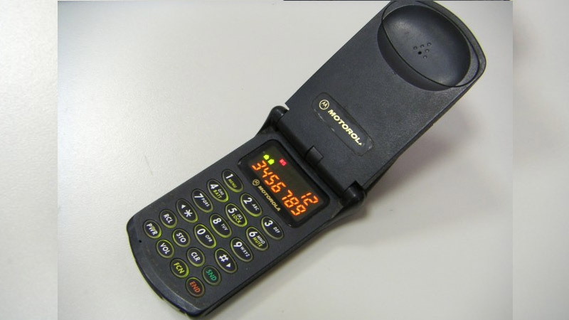 Unveiled in 1996, the Motorola StarTAC is a clamshell