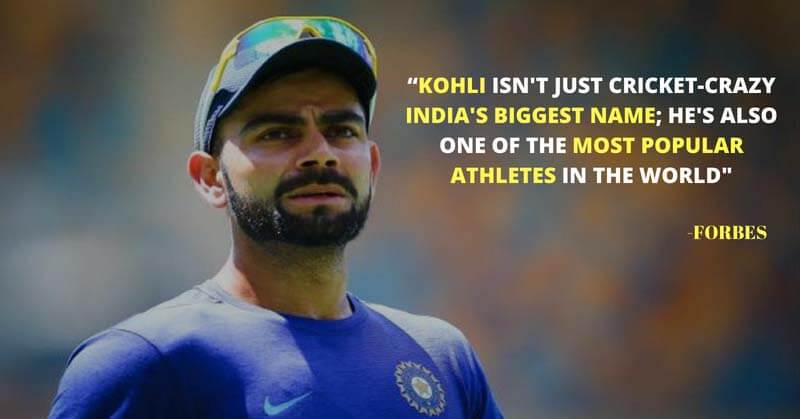 Virat Kohli Highest Paid Athletes