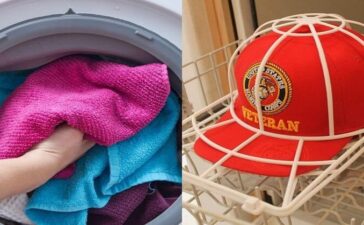 Washing hat in washing machine