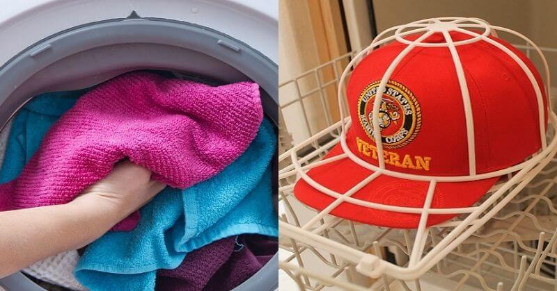 Washing hat in washing machine