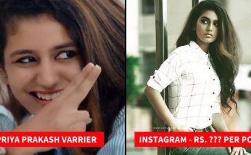 Priya Prakash Instagram Earnings