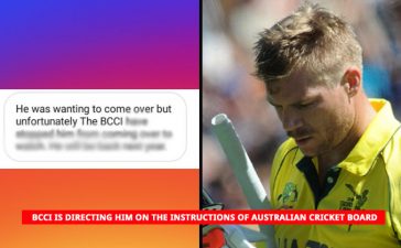 Warner Banned From Visiting India