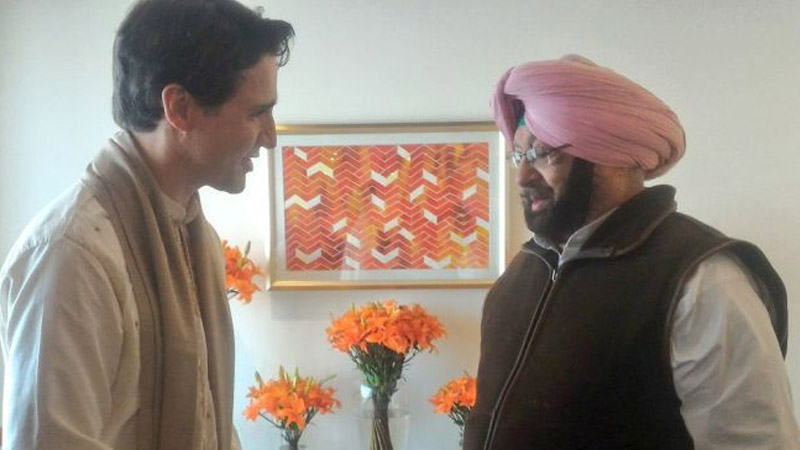 Canadian PM Meets Punjab Chief Minister At Amritsar