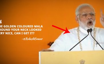 IIT Student Asks For PM's Garland