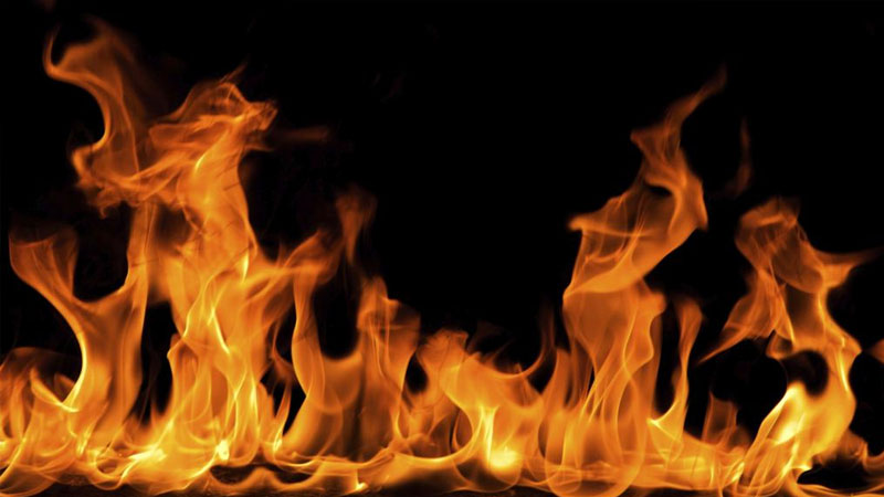 Girl set ablaze by a man