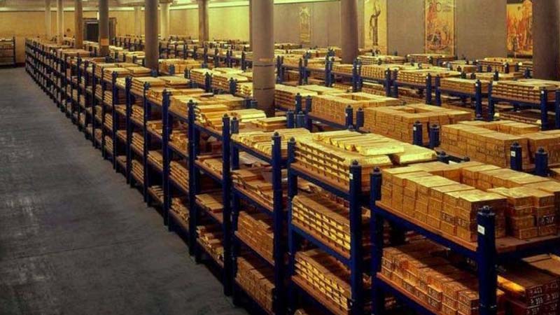 4600 ton gold in fort knox World safest vault