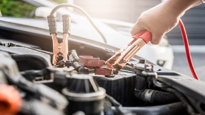 Worn Car Battery