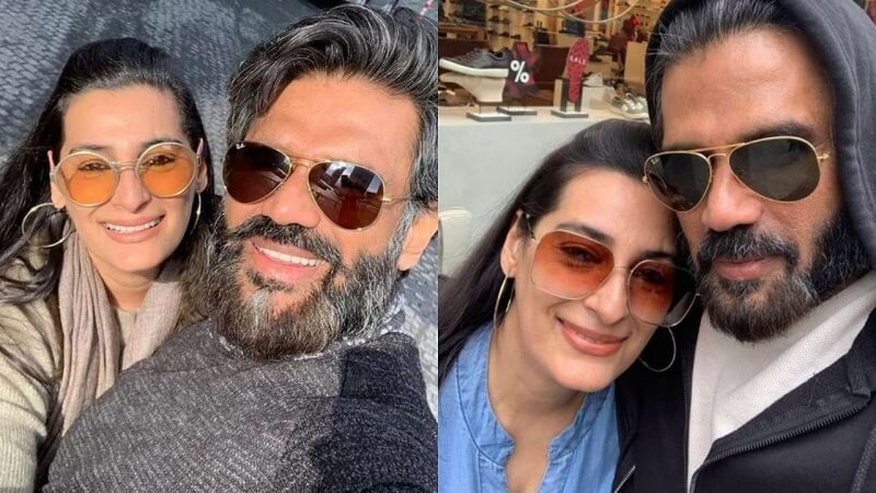 Suniel Shetty And Mana Shetty