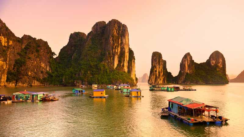 Fishing Village Cua Van, Vietnam