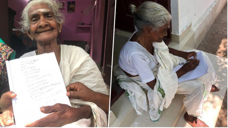 Karthyayani Amma Started Studying At The Age Of 96, Took Admission In 4th class