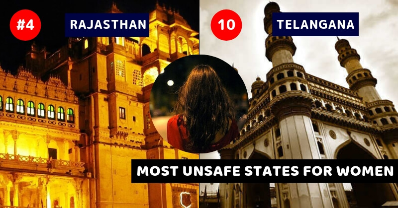 Unsafe states for women High crime rates